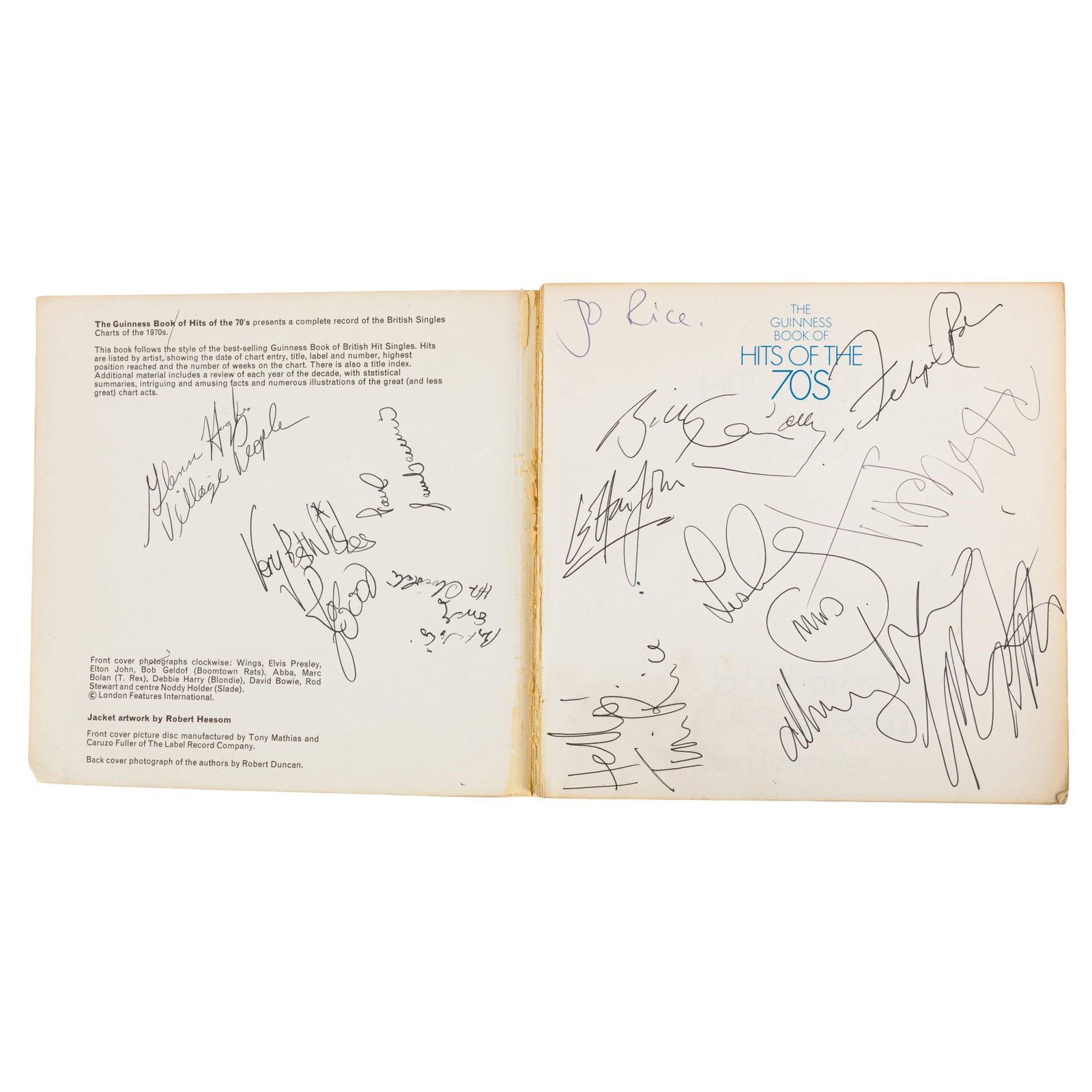 Mercury (Freddie) & Others Guinness Book of Hits of the 70's, signed copy - 2