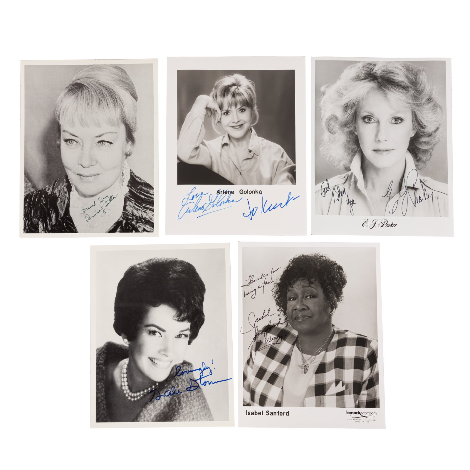 Photograph Collection.- Actors & Entertainers Signed photographs - 2