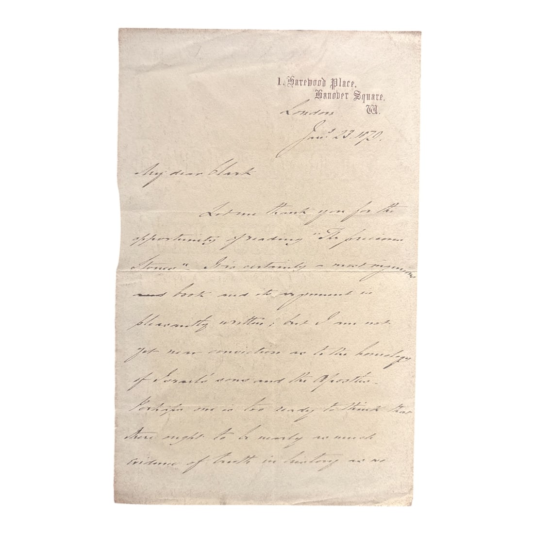 Paget (James) Autograph letter signed ("James Paget") - 3