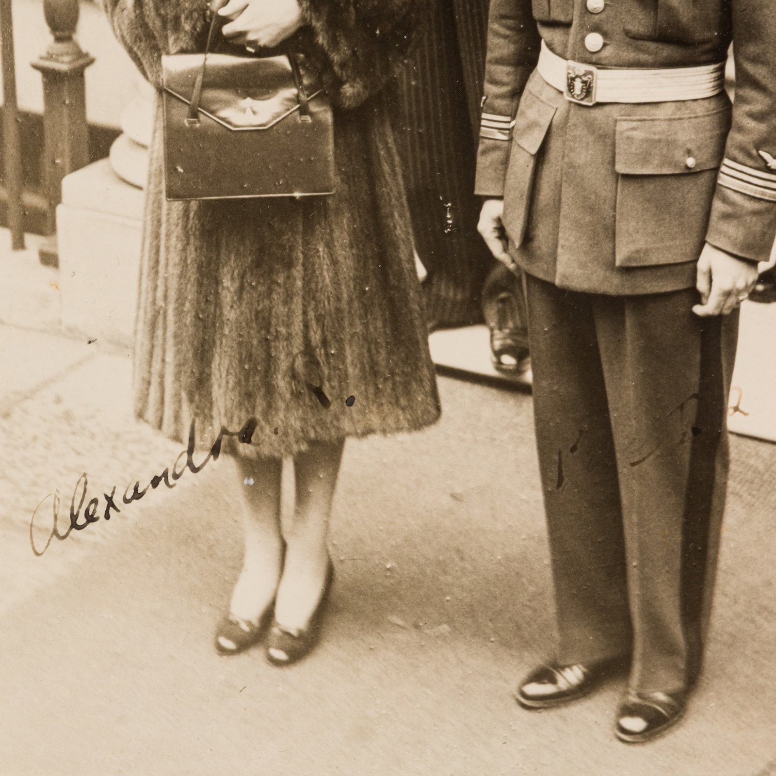 Peter II, king of Yugoslavia and Queen Alexandra Signed photograph - 2