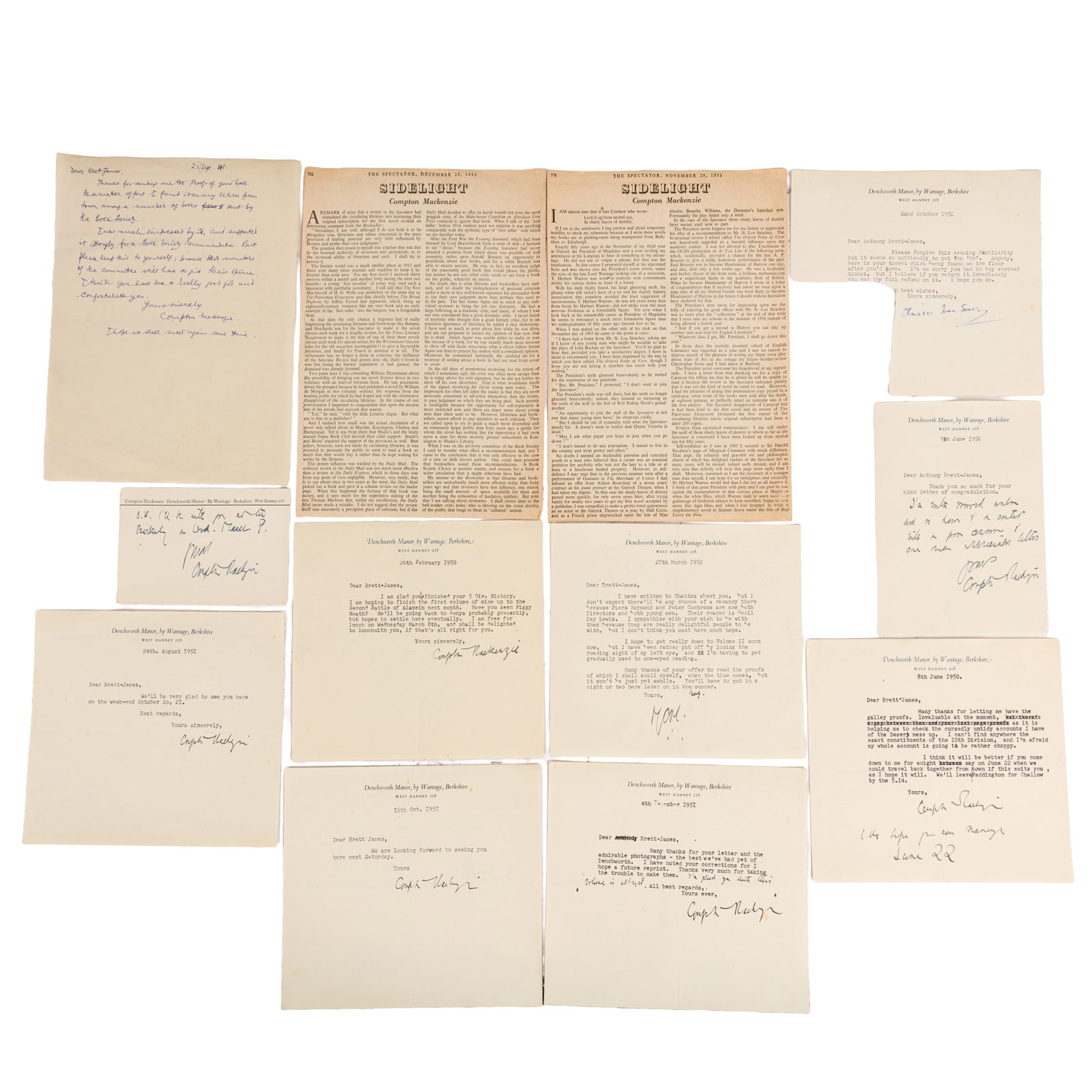 Mackenzie (Compton) Group of letters - 2