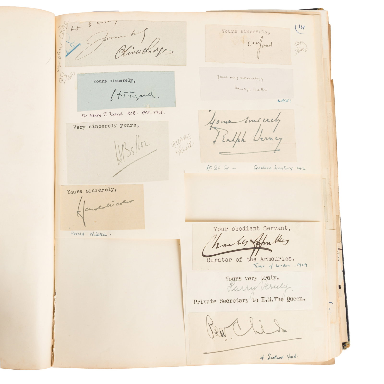 Autograph Album.- Miscellaneous 19th-20th century - 2