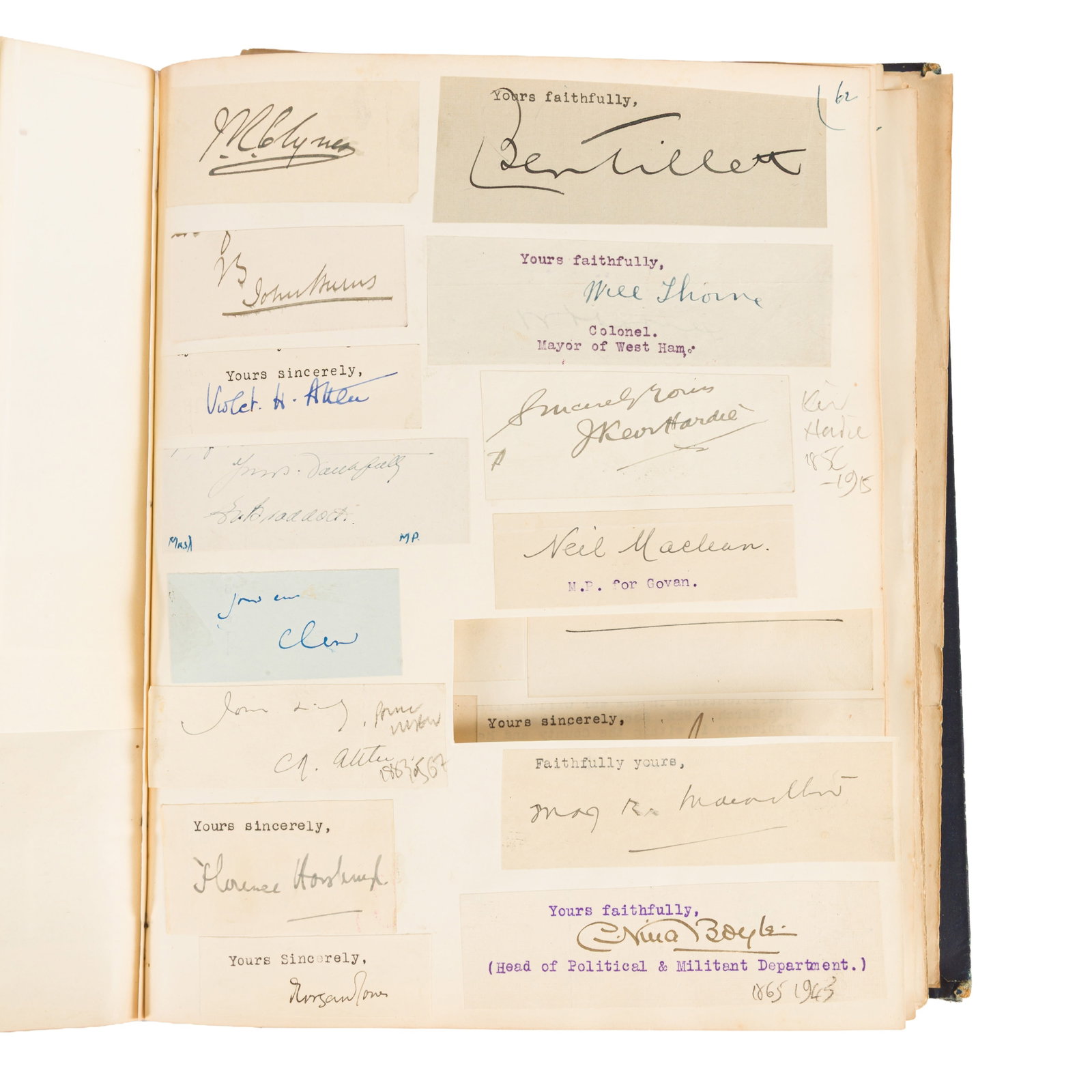 Autograph Album.- Miscellaneous 19th-20th century - 3