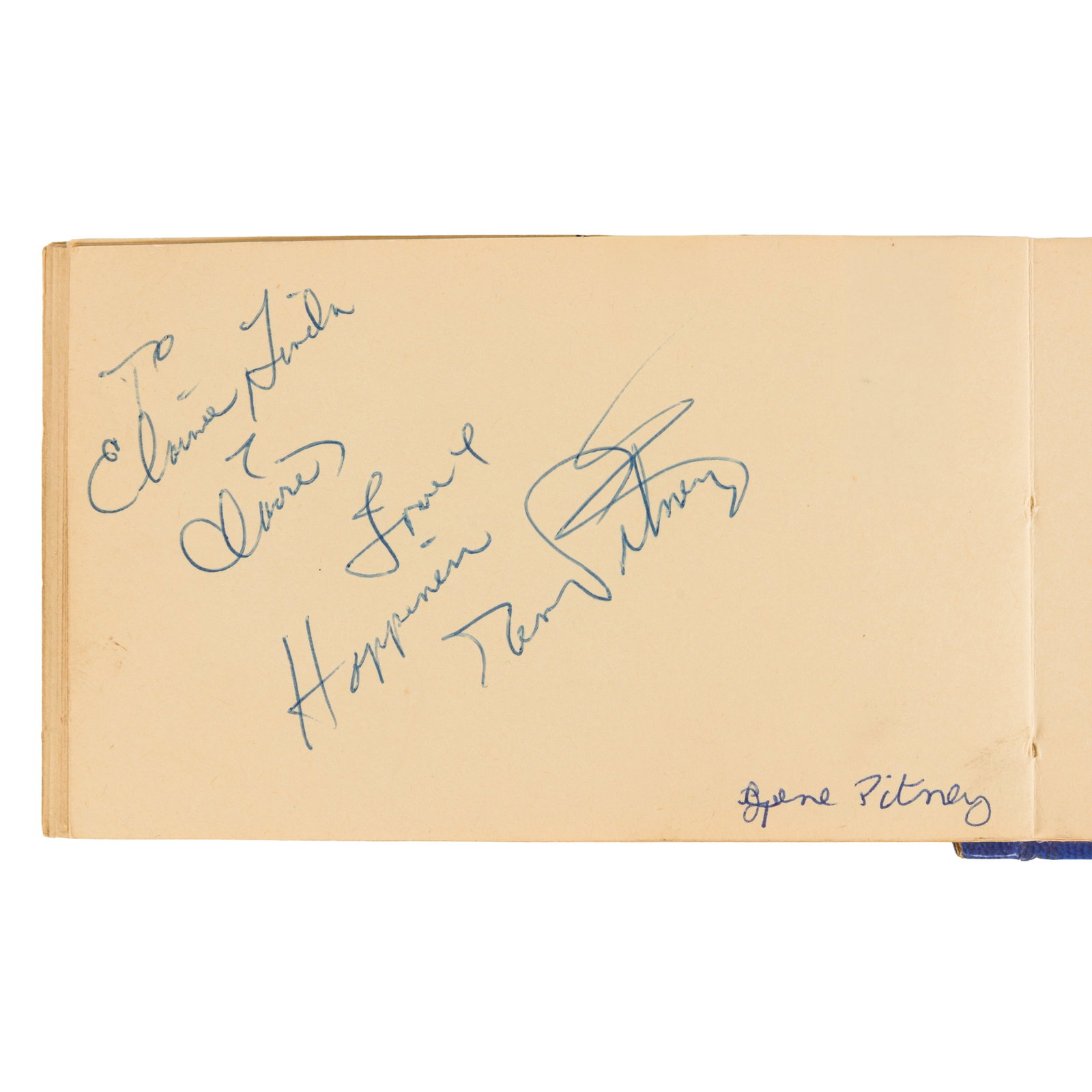 Autograph Album.- Incl. Sting c. 1970s - 2