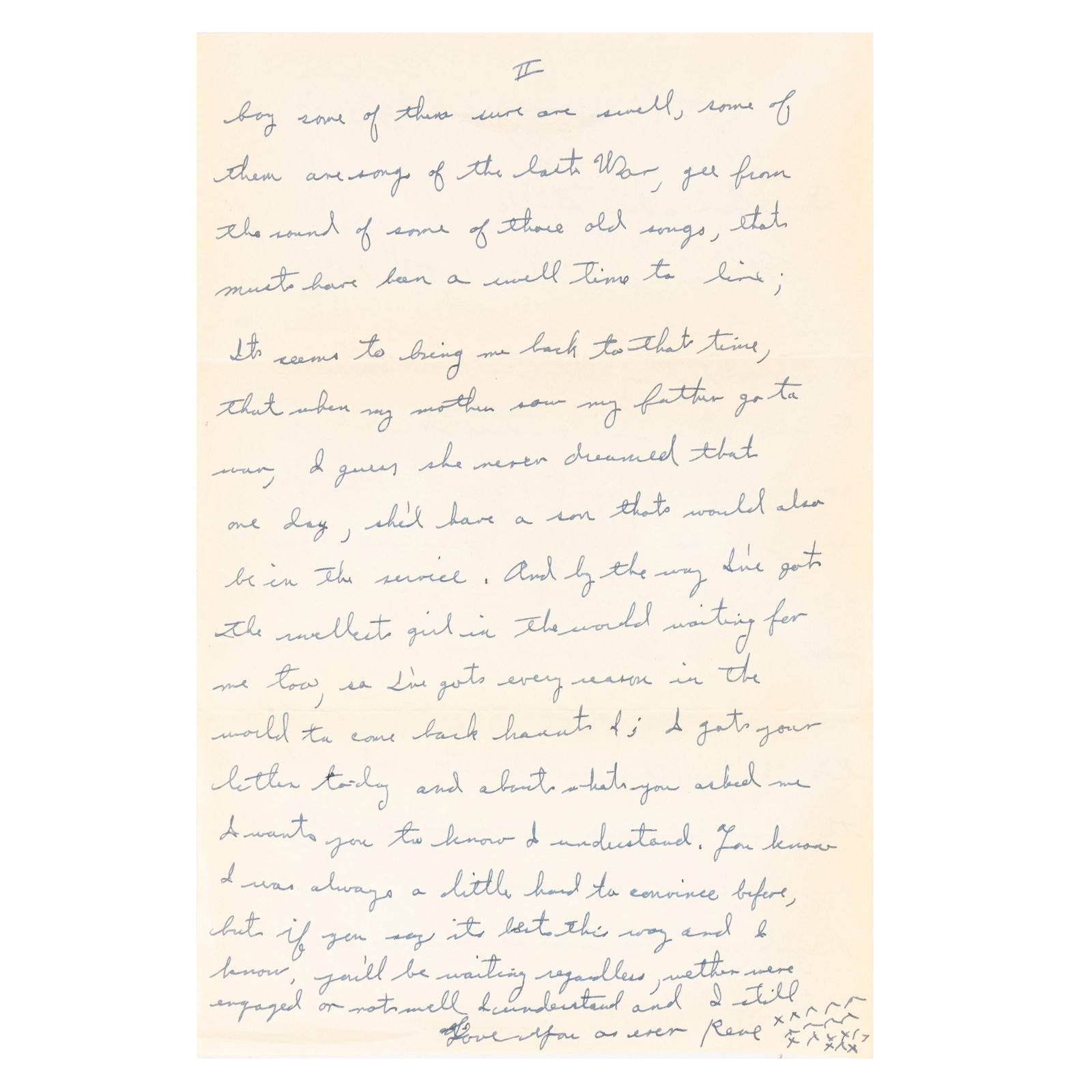 Iwo Jima Interest.- René Gagnon Autograph letter from René Gagnon - 2