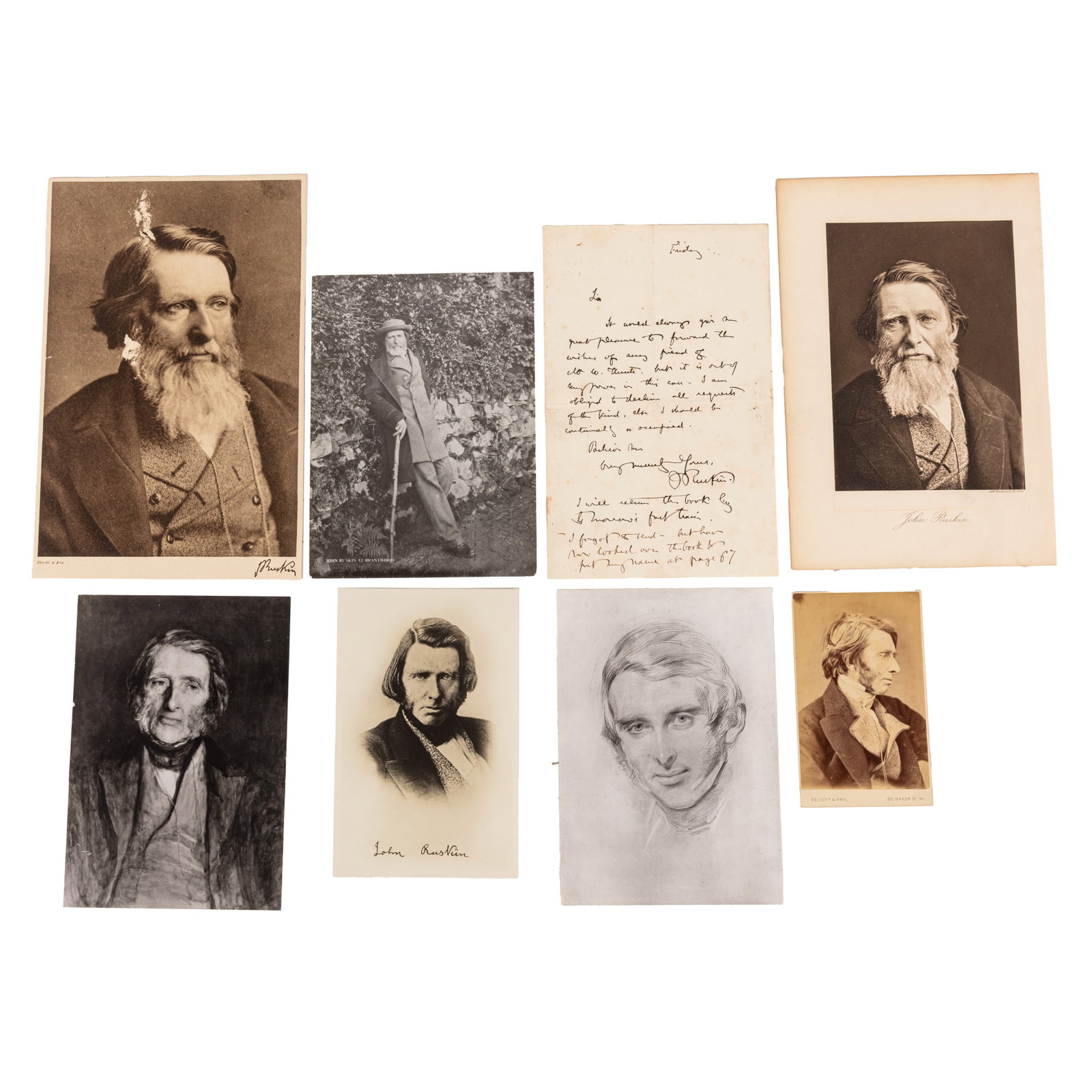 Ruskin (John) Autograph letter signed ("J. Ruskin") - 2