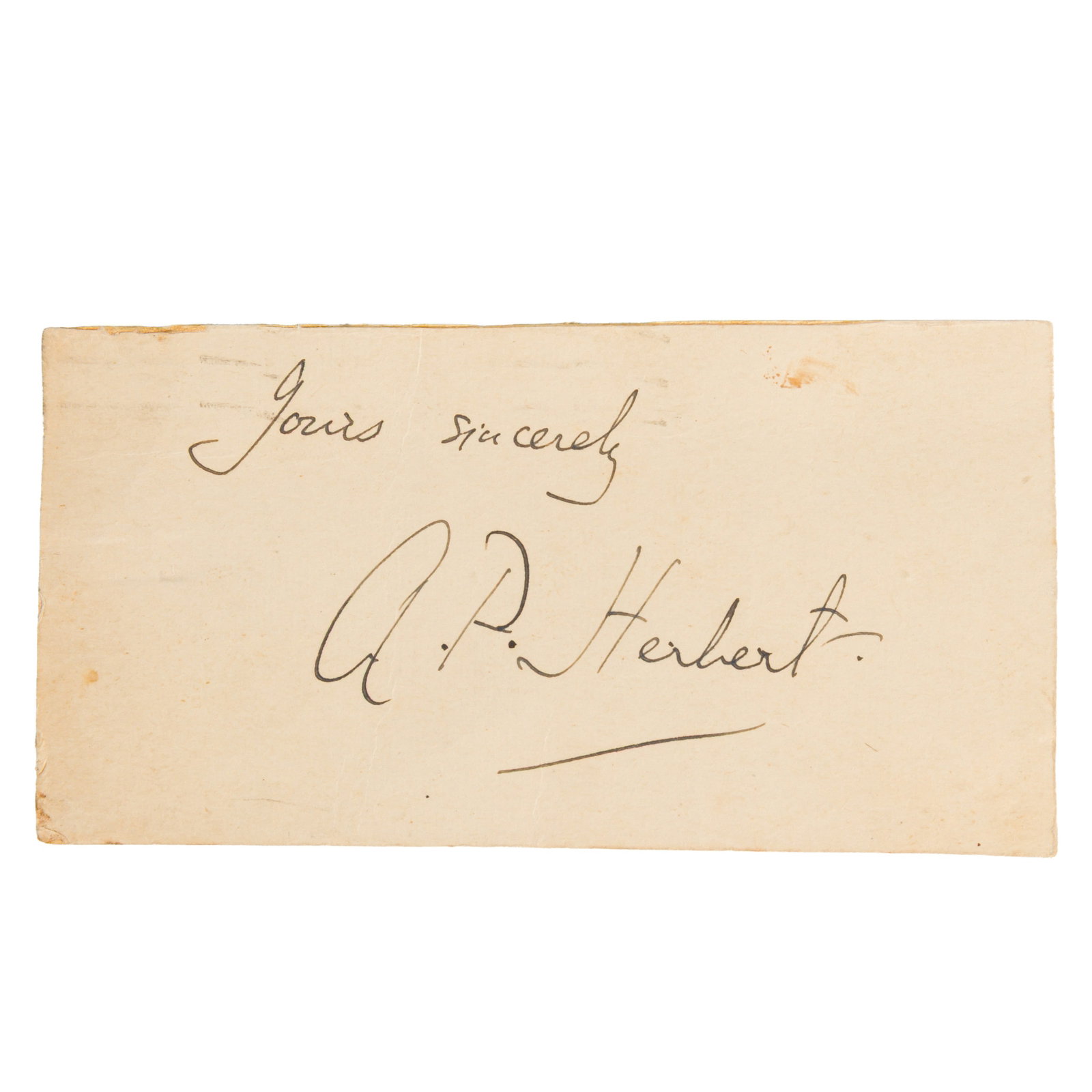 Autograph Collection.- Authors Cards, letters and clipped signatures - 2