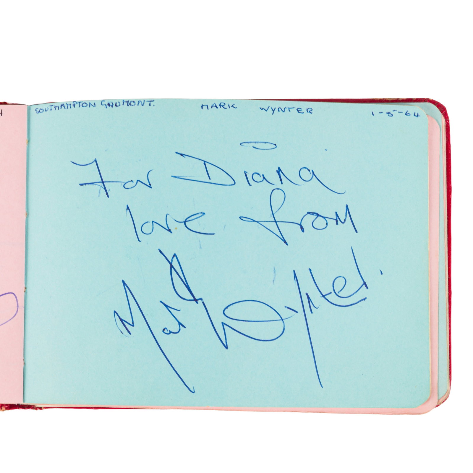 Autograph Albums.- Pop Music 1960s - 2