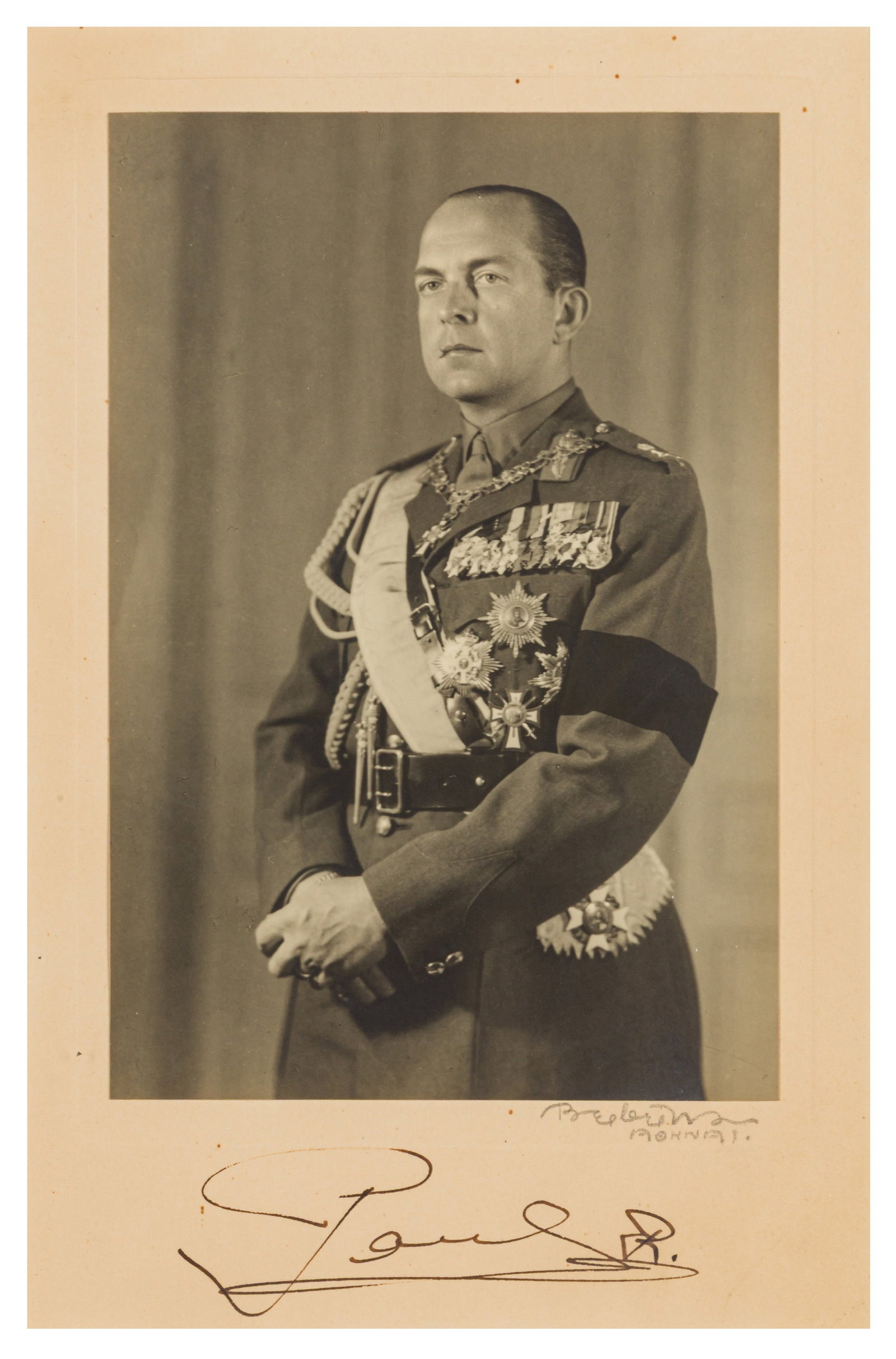 Paul I, King of the Hellenes Signed photograph - 2