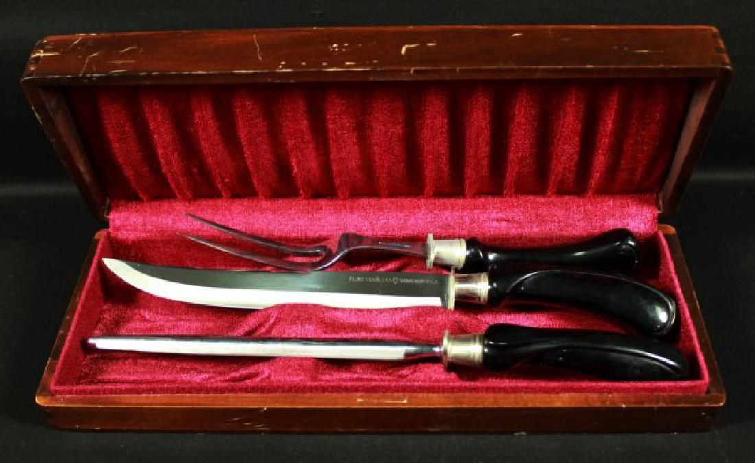 3 PC. FLINT STAINLESS CARVING SET (1 of 4)