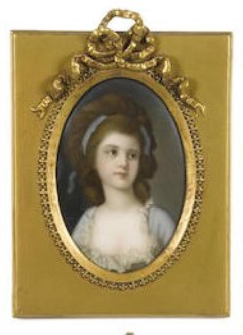 GERMAN PORCELAIN OVAL PLAQUE LATE 19TH-EARLY 20TH (1 of 1)