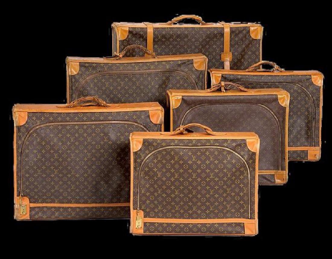 Six Louis Vuitton monogrammed leather and canvas (1 of 1)