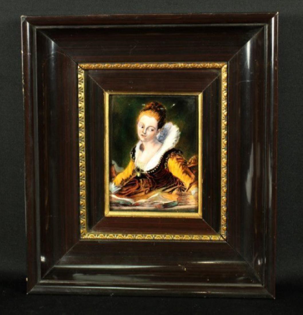 FRENCH LIMOGES PAINTING ON COPPER (1 of 4)