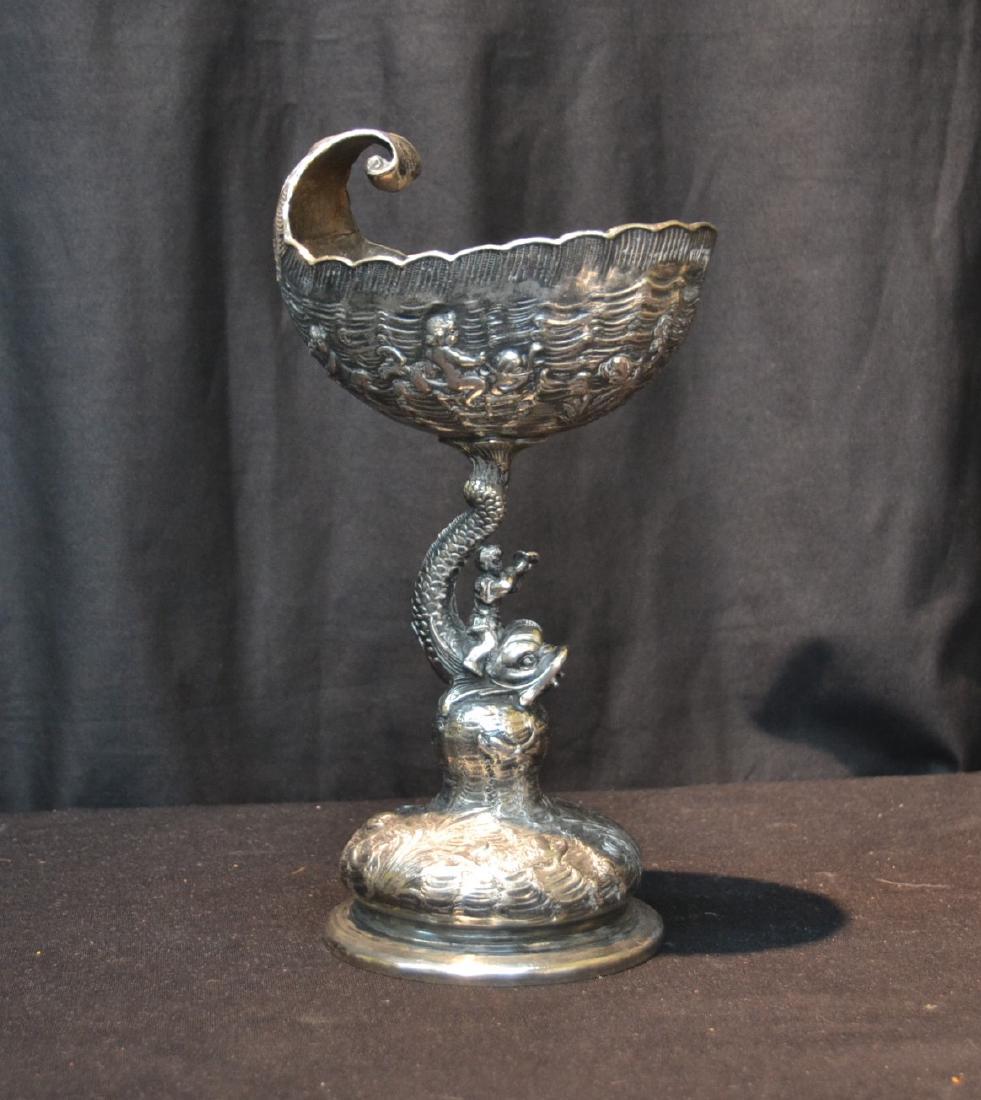 PAIRPOINT SILVER PLATE SHELL FORM COMPOTE (1 of 10)