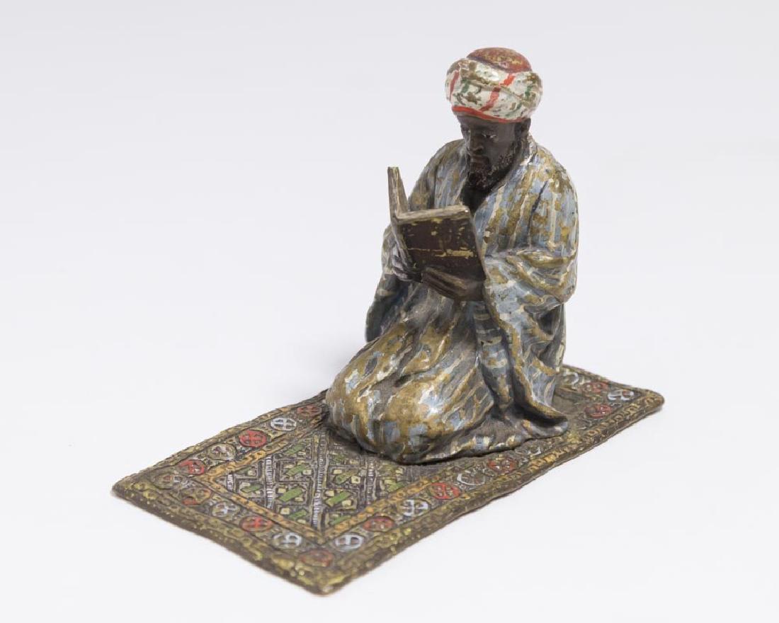 Cold Painted Vienna Bronze of an Arab Signed Bergman (1 of 4)