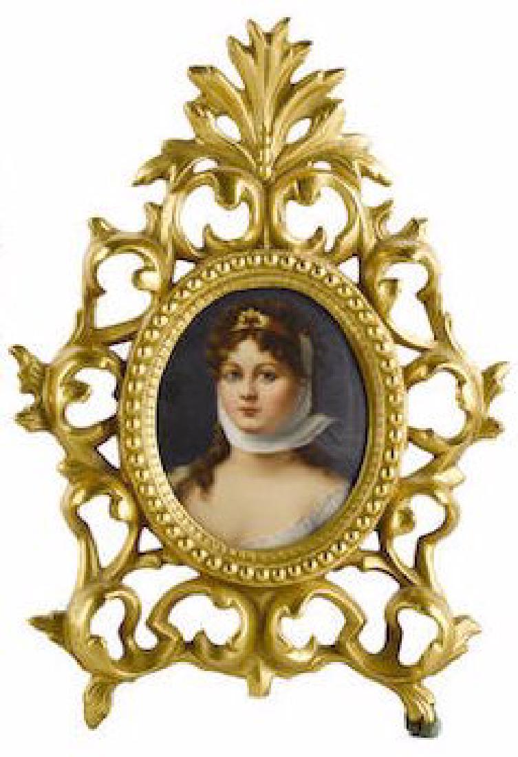 CONTINENTAL OVAL PORCELAIN PLAQUE EARLY 20TH CENTURY (1 of 1)
