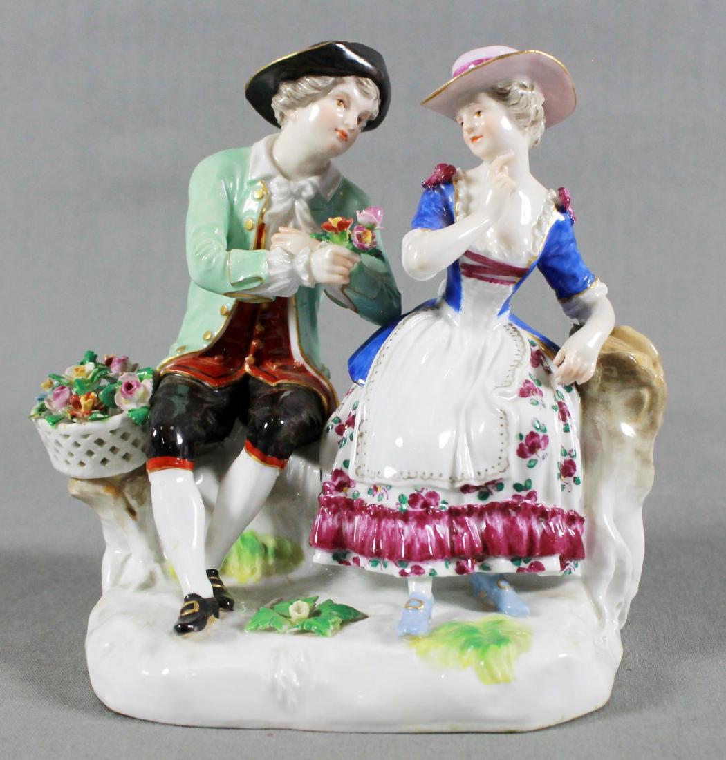 LATE 19TH CENTURY MEISSEN PORCELAIN FIGURE (1 of 5)