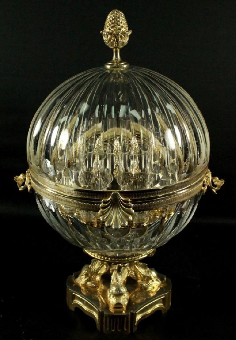 CONTINENTAL AND GILT METAL AND CUT GLASS CORDIAL SET (1 of 7)