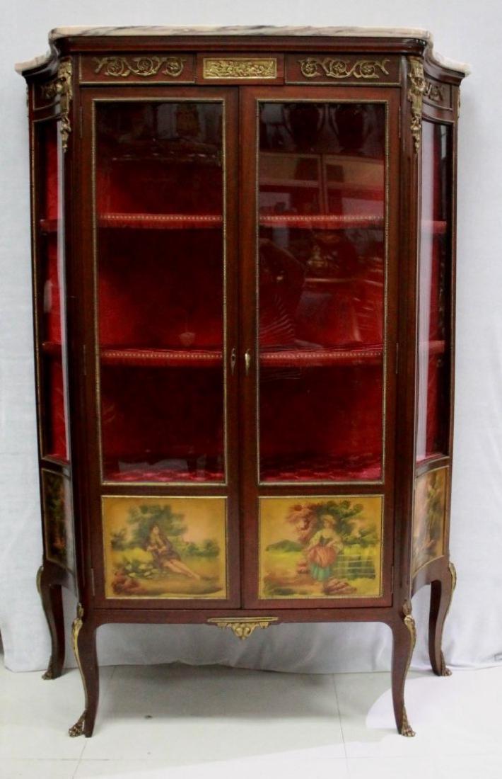 FRENCH VERNE MARTIN STYLE VITRINE CABINET (1 of 10)