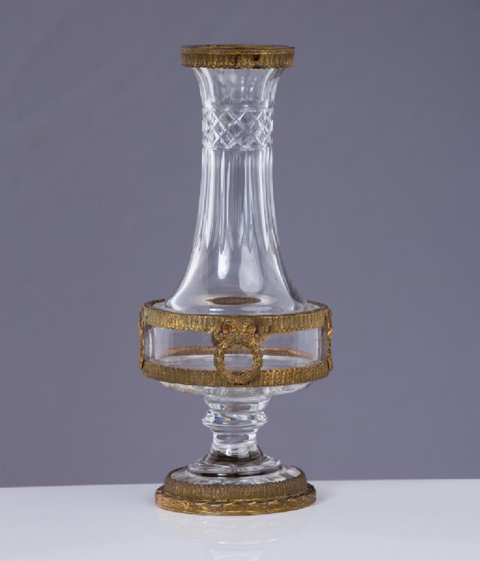 FRENCH BRONZE & CRYSTAL VASE (1 of 4)