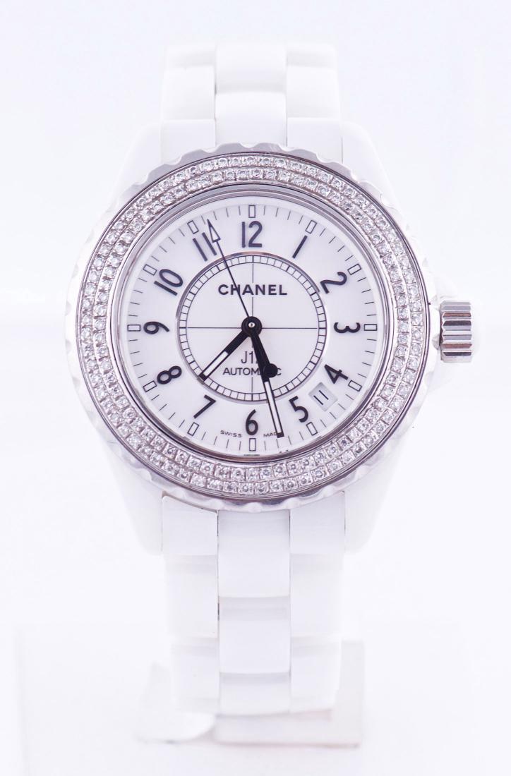 Chanel J12 White Ceramic & Diamond Bezel Automatic (1 of 6)