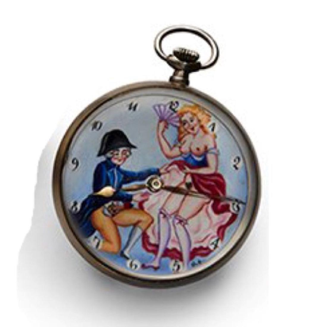 18th Century Costumes and Queen with Jester themed: 18th Century Costumes and Queen with Jester themed Erotic Ball Clock 18th Century Costumes and Queen with Jester themed Erotic Ball Clock. Measures 2.5" diameter x 2.25" height Doxa example depicting