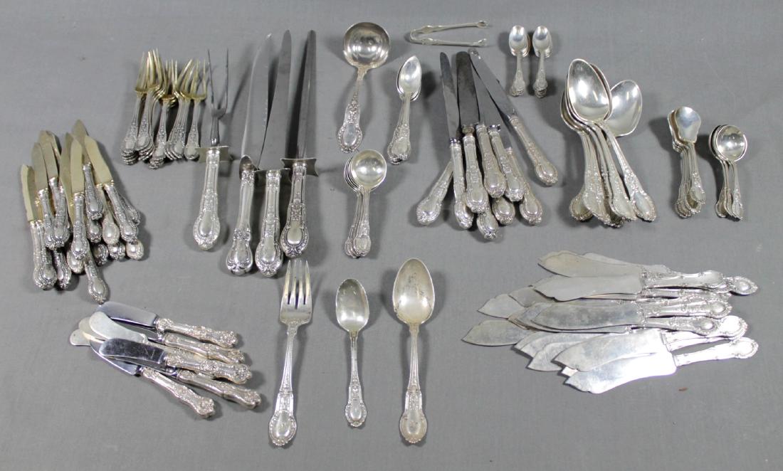 124 PC. SET OF MISC STERLING SILVER FLATWARE (1 of 9)