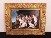 KPM PORCELAIN PLAQUE "PLAYFUL CHERUBS"