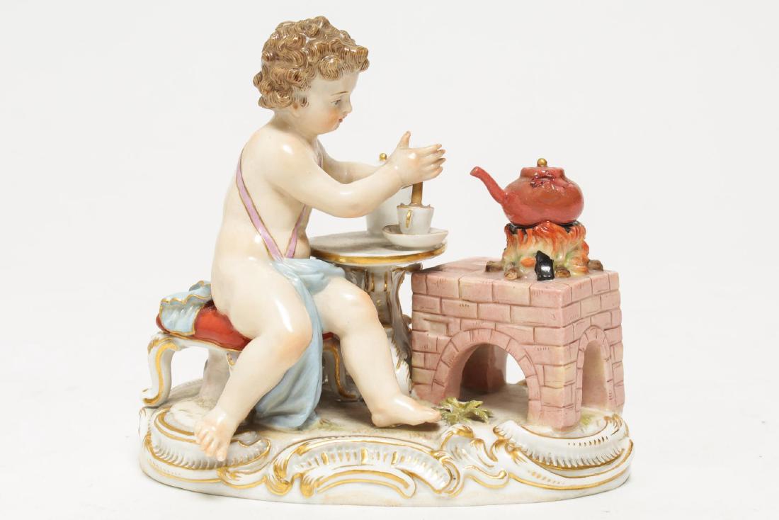 19TH C. MEISSEN FIGURE OF TEAMAKER (1 of 7)