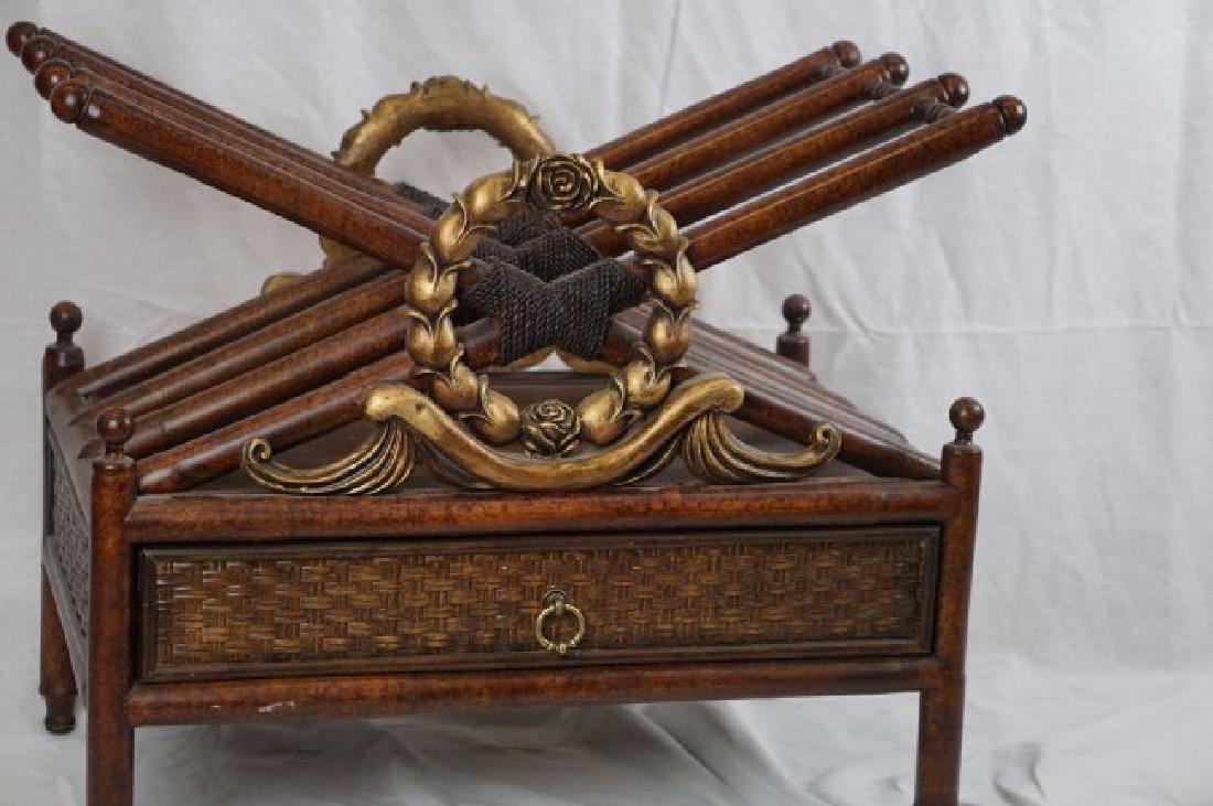 Magazine Rack in the Manner of Maitland Smith (1 of 5)