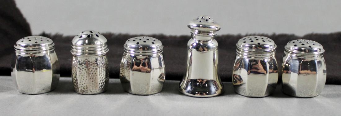 SET OF 6 ASSORTED STERLING SALTS (1 of 2)