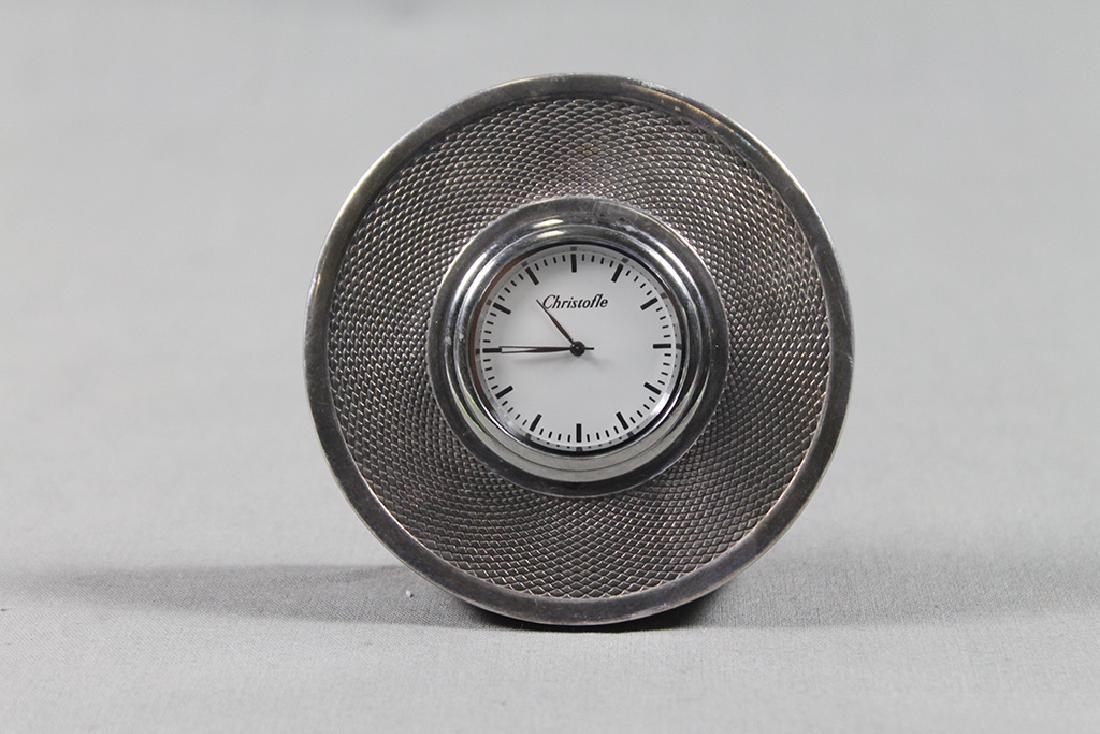 CHRISTOFLE DESK CLOCK: CHRISTOFLE DESK CLOCK