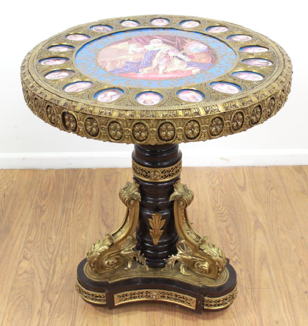 Louis XV Style Bronze & Wood Center Table (1 of 7)