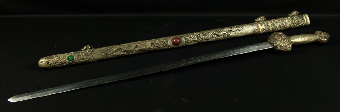 ANTIQUE CHINESE SWORD WITH COVER (1 of 5)