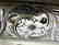 STERLING SILVER CHASED WALL DRESSER MIRROR AND FRAME - 2