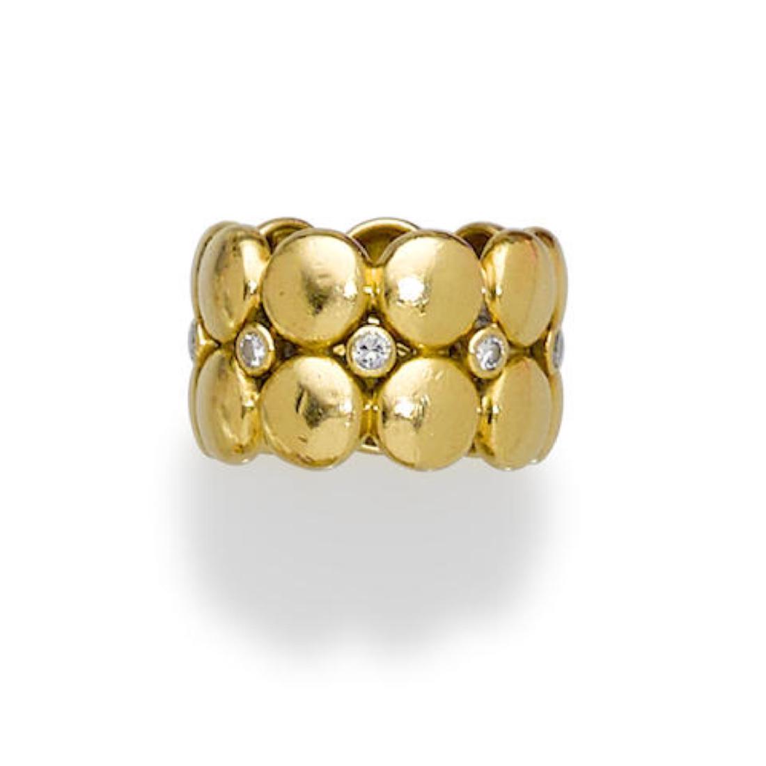 A DIAMOND AND 18K GOLD BAND, Cartier (1 of 1)