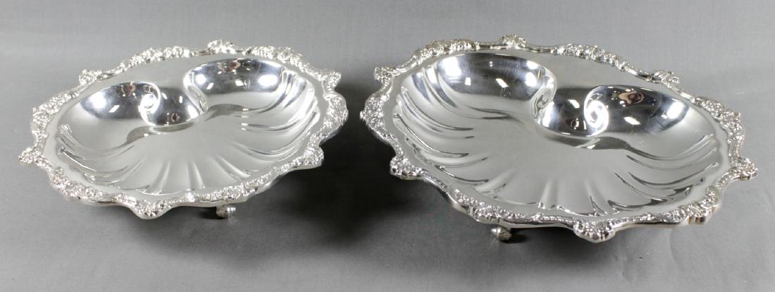 Pair Of Silverplated Shell Dishes (1 of 3)