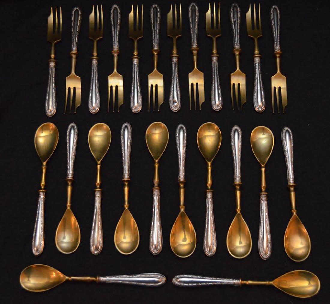 24 Pc. Set Of 800 Silver Forks And Spoons (1 of 3)