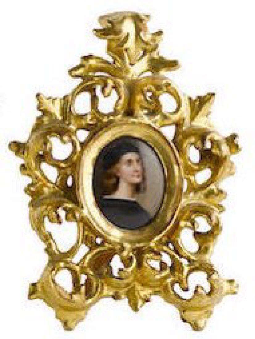 Continental Oval Porcelain Plaque Early 20Th Century (1 of 1)