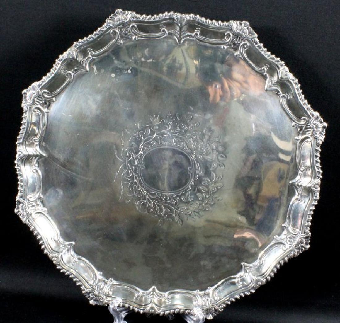 A George Iii Silver Footed Salver (1 of 4)