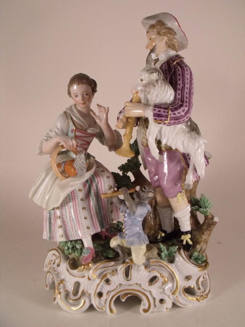 A Very Rare Meissen Marcolini Period Porcelain Group of (1 of 10)