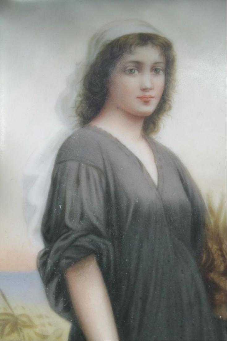 Antique 19C Kpm Ruth Portrait Porcelain Plaque With (1 of 5)