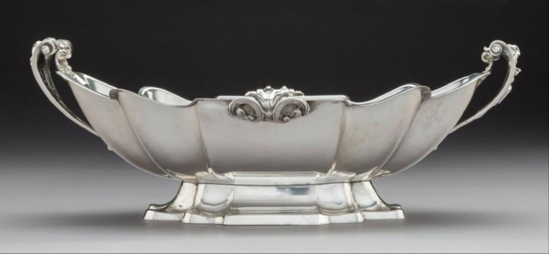 A German Silver Footed Center Bowl, 20Th Century (1 of 3)