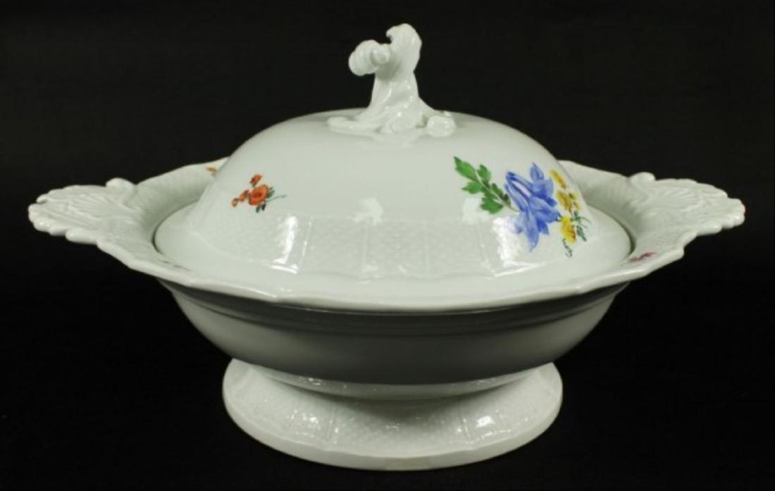 19Th C. Meissen Bowl W/ Cover (1 of 4)
