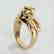 Authentic Vintage Cartier Panthere Ring 18K Yellow