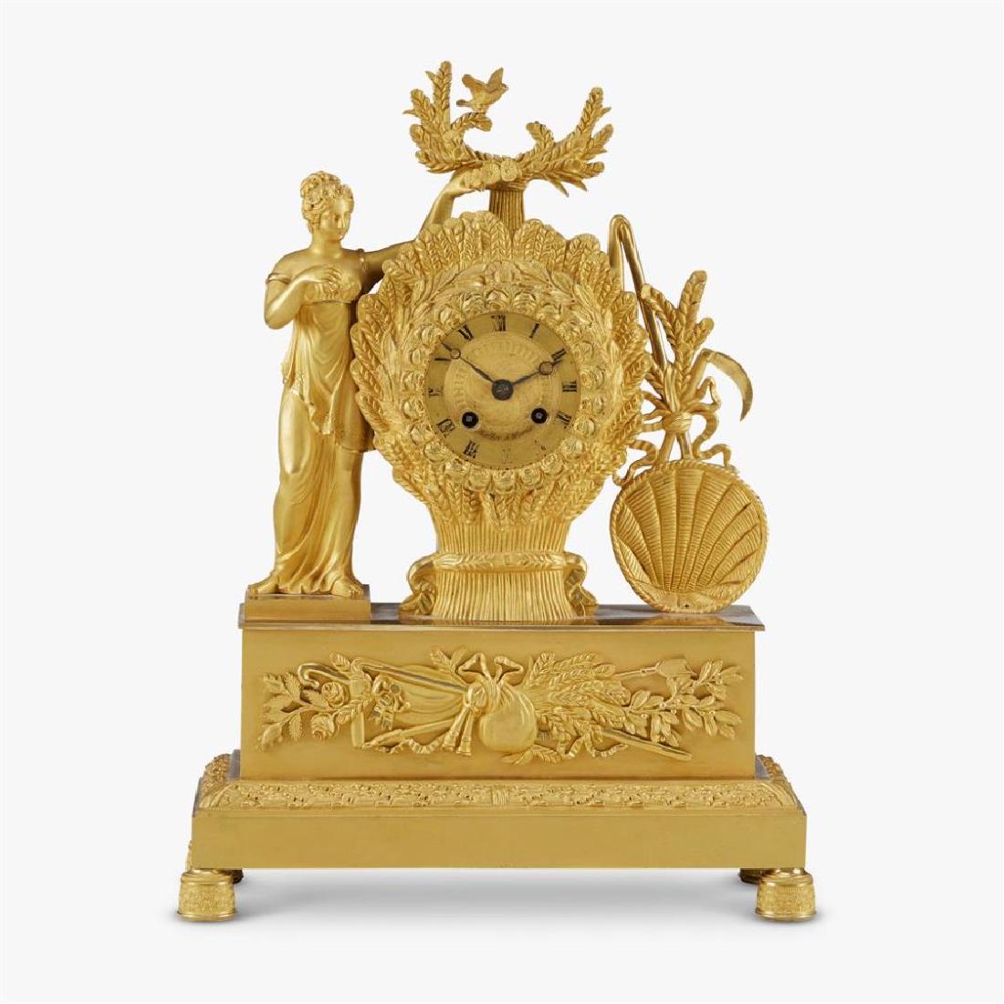 19Th C. Louis Philippe Ormolu Figural Mantel Clock (1 of 1)