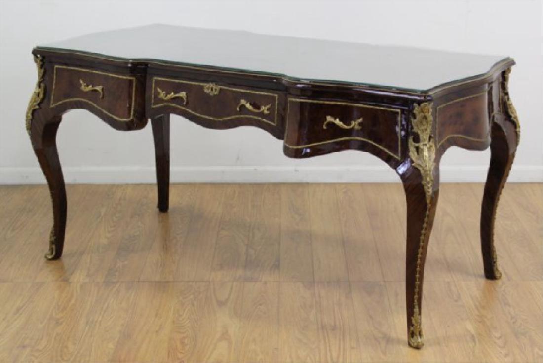 Louis Xv Style 3-Drawer Executive Desk (1 of 6)