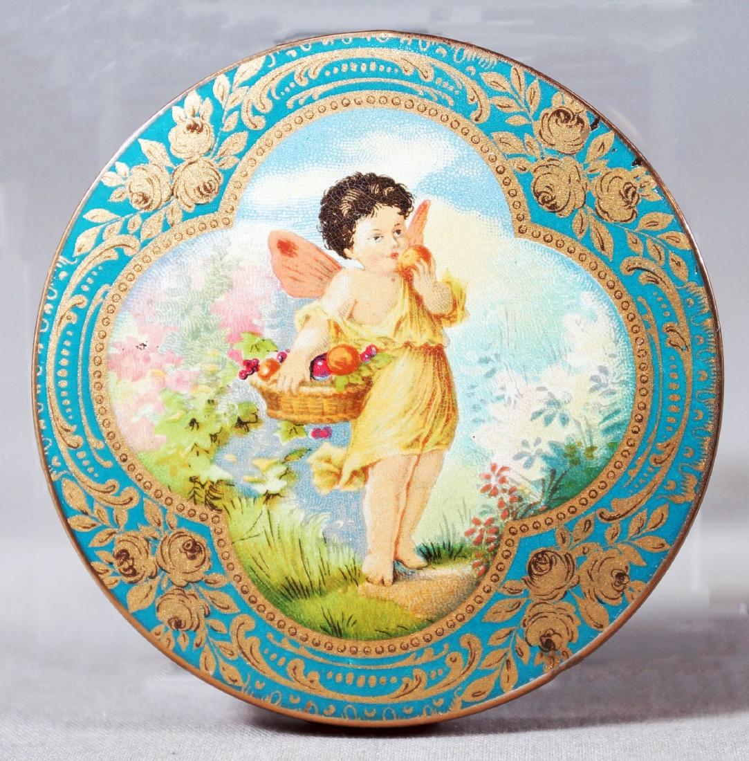 Straton England Compact With Enamel Cherub (1 of 6)