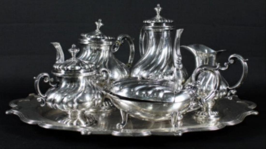 6 Pc. Sterling Silver Teaset (1 of 8)
