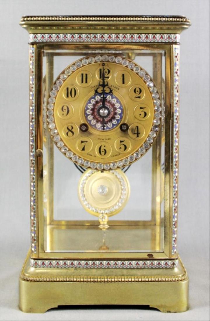 Theodore Starr French Crystal Regulator Mantle Clock, (1 of 5)